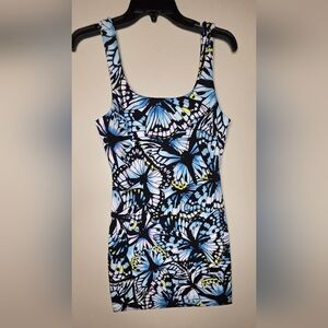 No Boundaries Women's Sleeveless Butterfly Mini Dress Size Mediun NWT